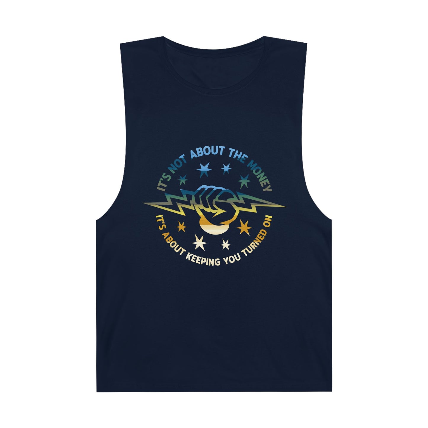 Lineman Tank - Its Not About The Money-colored chrome
