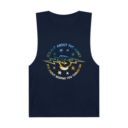 Lineman Tank - Its Not About The Money-colored chrome