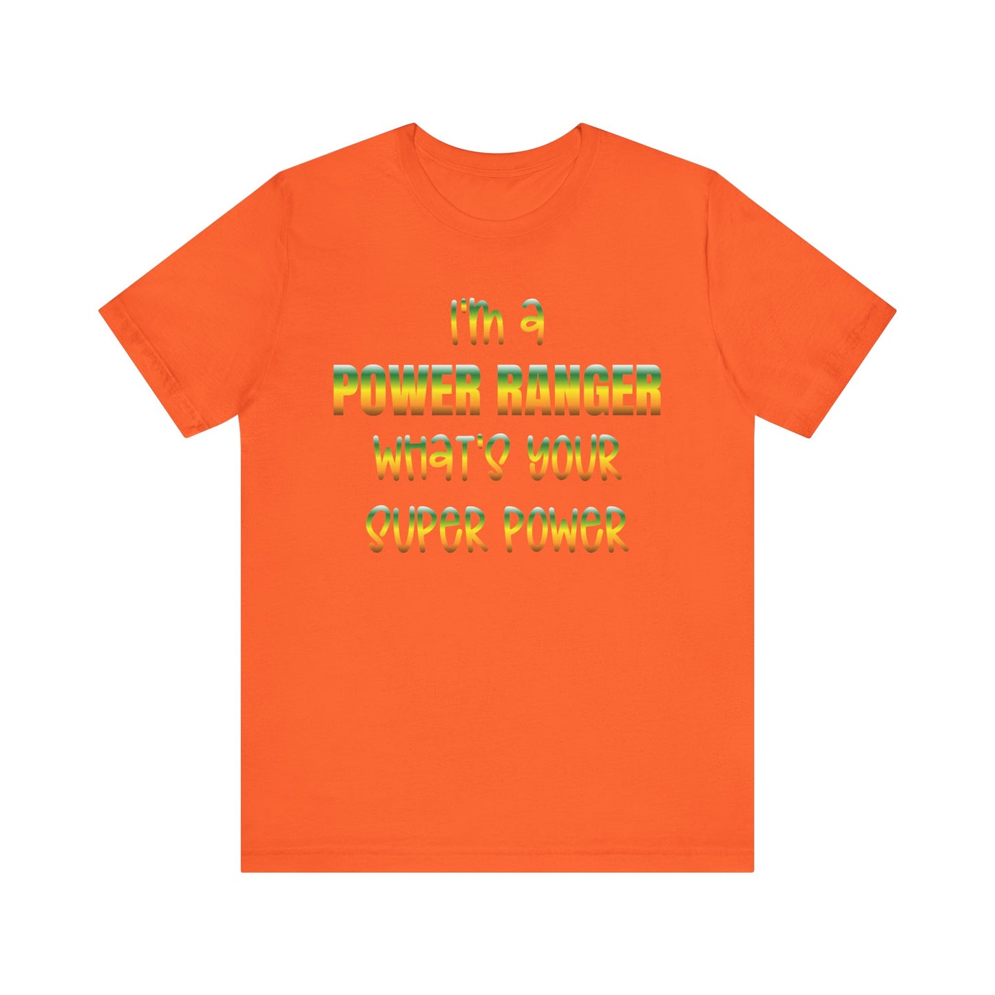Lineman T-shirt - power ranger super power gradient