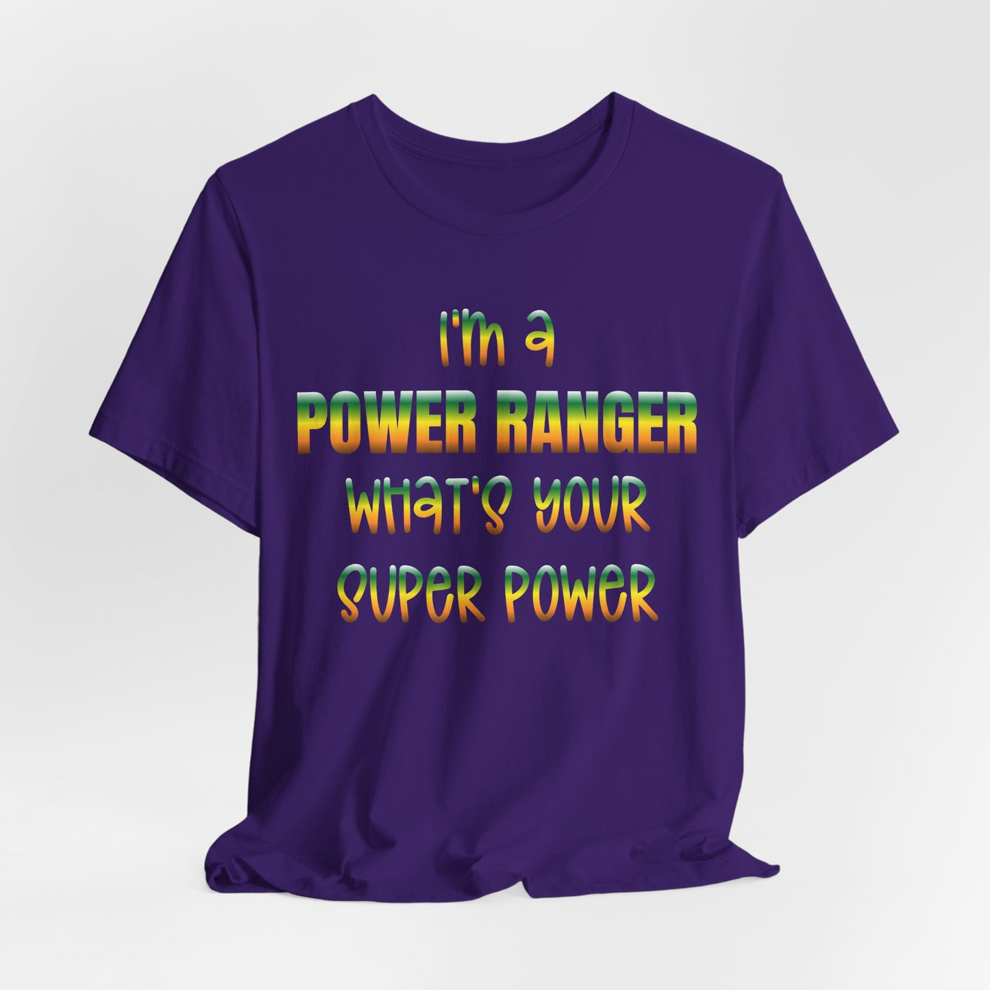 Lineman T-shirt - power ranger super power gradient