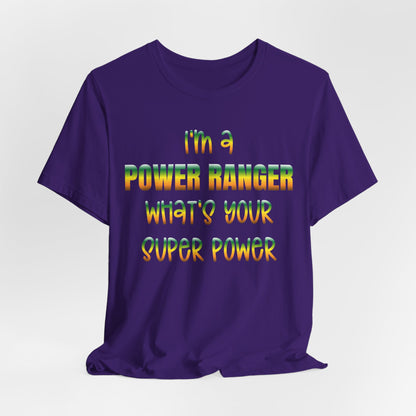 Lineman T-shirt - power ranger super power gradient