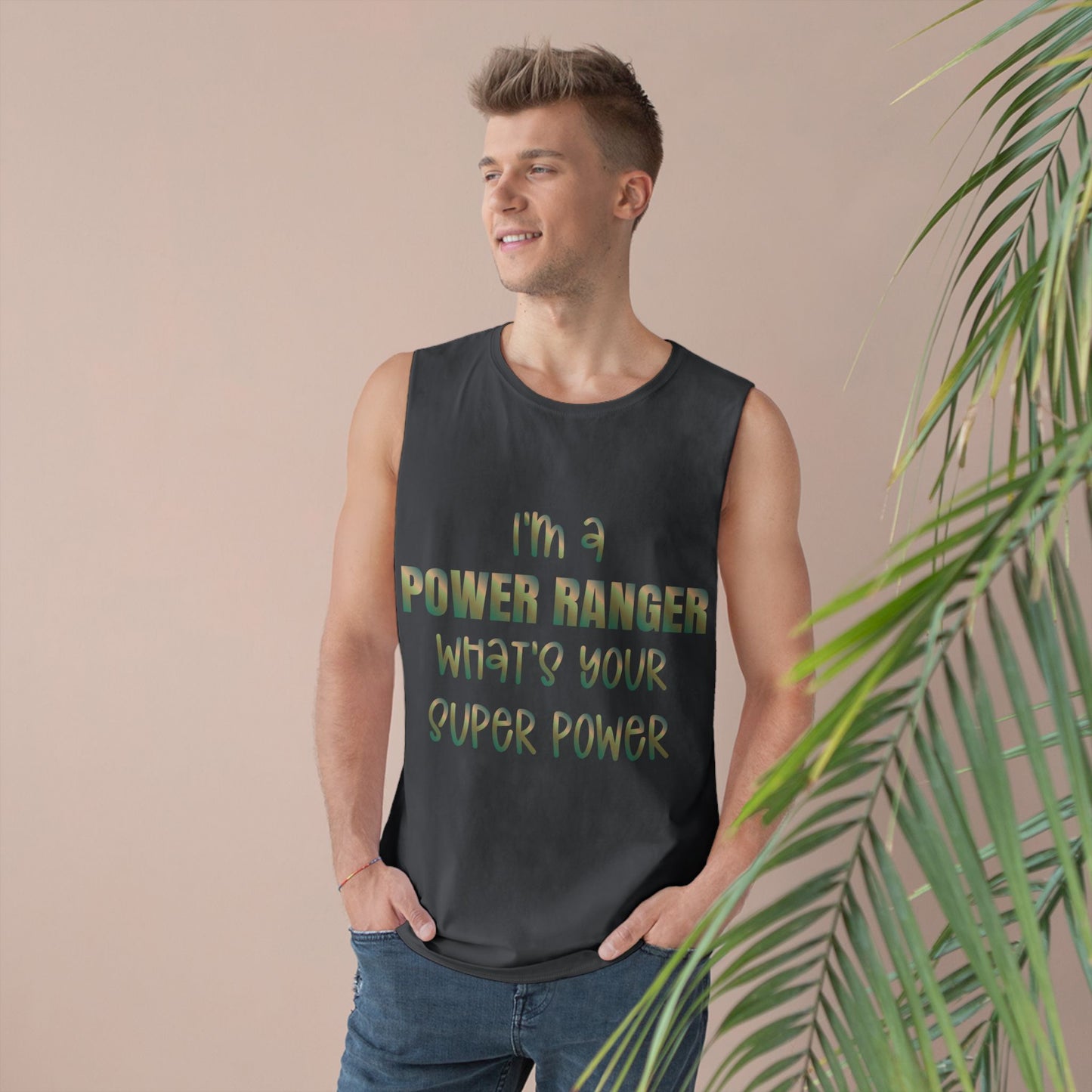 Lineman Tank - power ranger super power copper patina