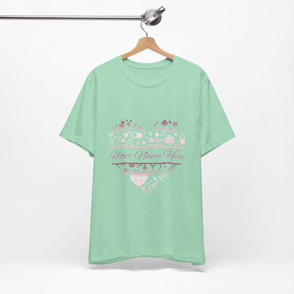 Monogram Heart rose gold
