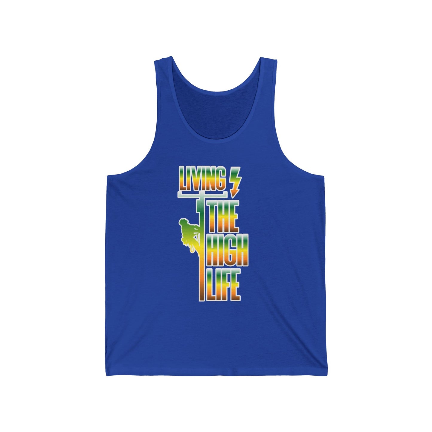 Lineman T-shirt - Living The High Life-gradient