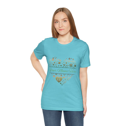 Monogram Heart copper patina