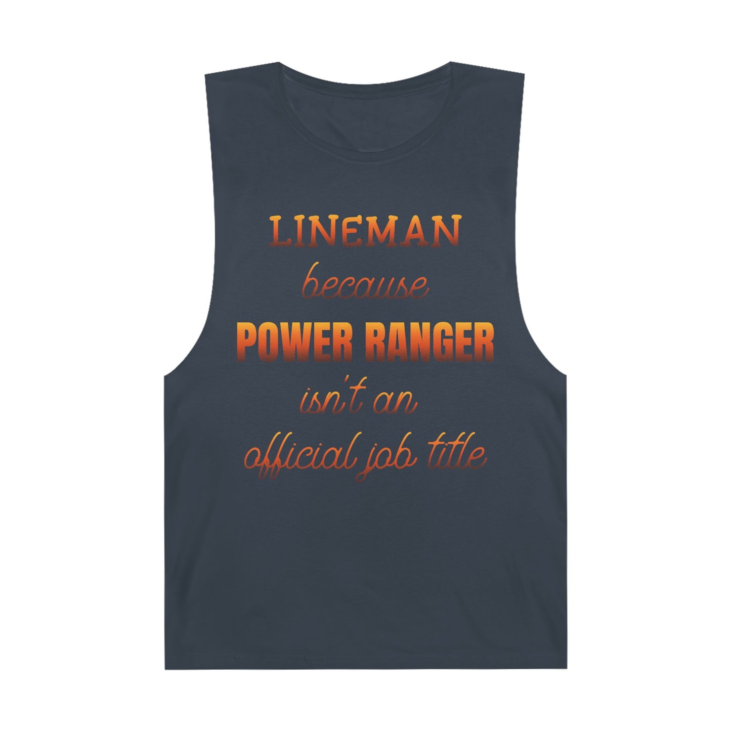Lineman Tank - Power Ranger job title sky 24
