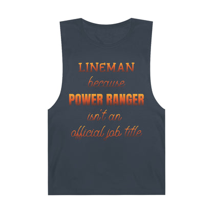 Lineman Tank - Power Ranger job title sky 24