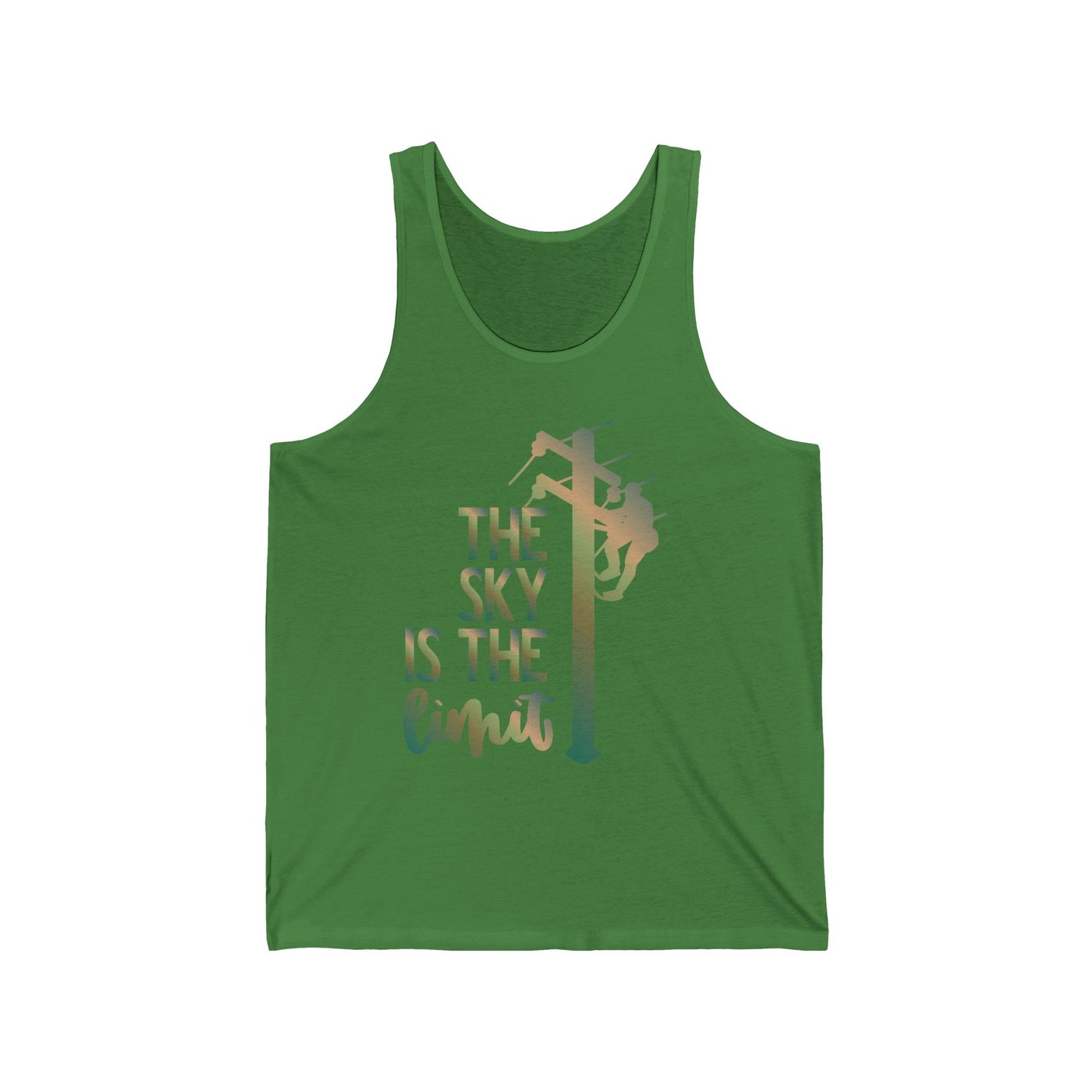Lineman T-shirt - the-sky-is-the-limit-lineman copper patina