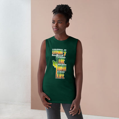 Lineman Tank - Living The High Life-gradient