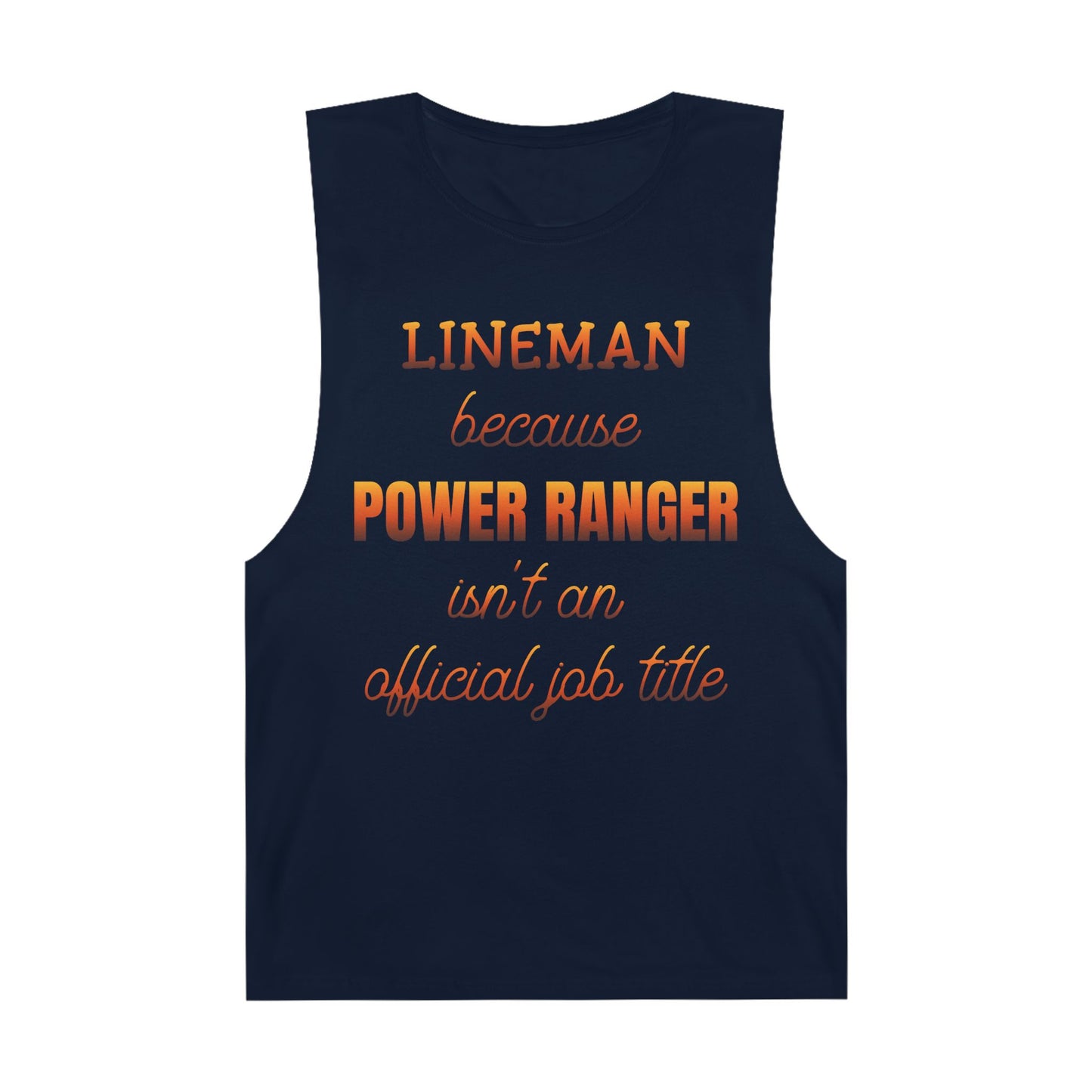 Lineman Tank - Power Ranger job title sky 24