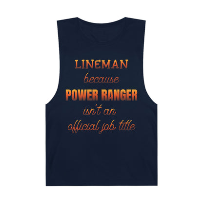 Lineman Tank - Power Ranger job title sky 24