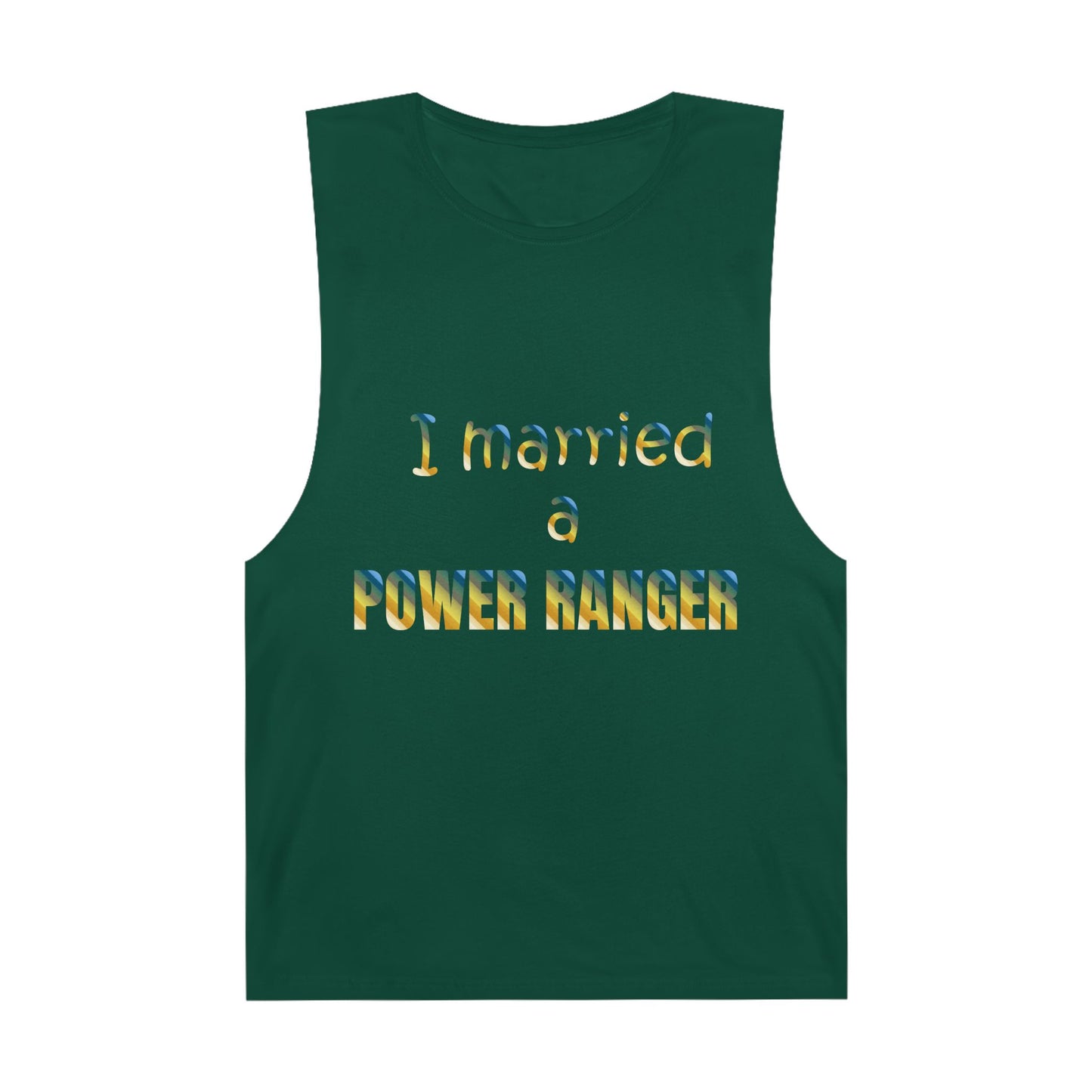 Lineman Tank - Married a Power Ranger colored chrome