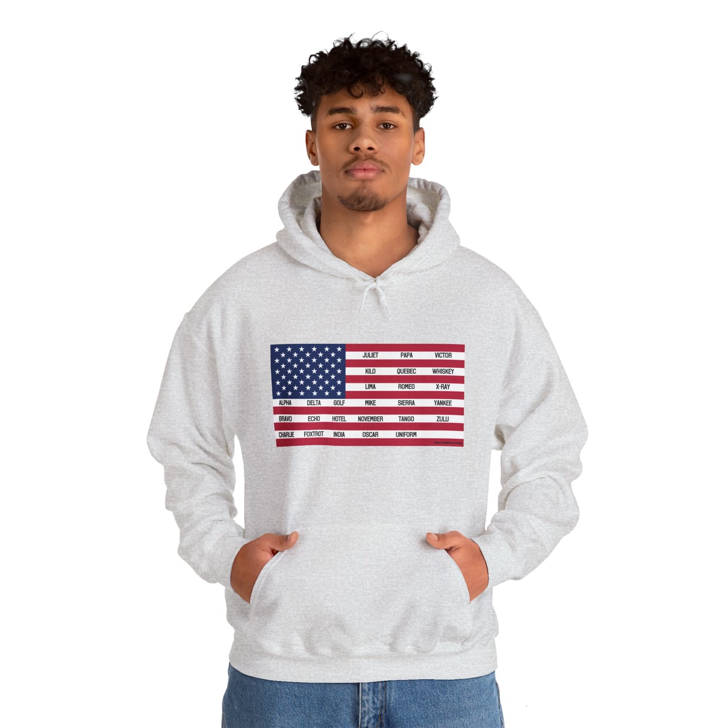 Gildan Phonetic Flag Hoodie