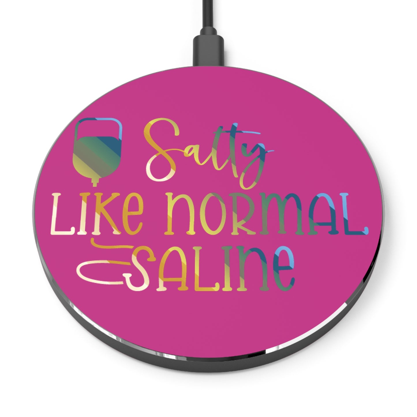 Salty Saline Wireless Charger | Fast Charging Pad for Healthcare Professionals