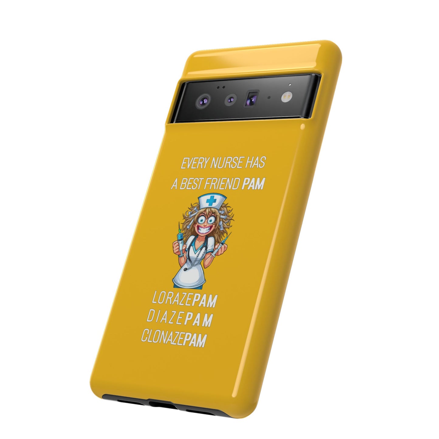 Nurse Google Pixel Tough Case - Every Nurse Has a Friend Named PAM Design (4) - Yellow