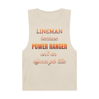 Lineman Tank - Power Ranger job title sky 24