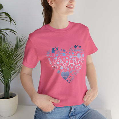 Monogram Heart 1 blue steel