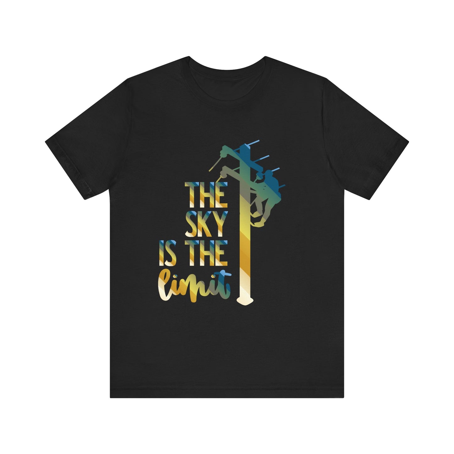 Lineman T-shirt - the-sky-is-the-limit-lineman colored chrome