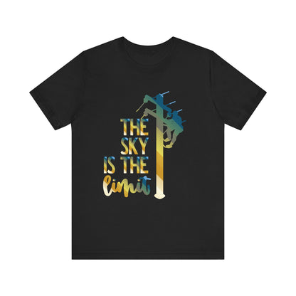 Lineman T-shirt - the-sky-is-the-limit-lineman colored chrome