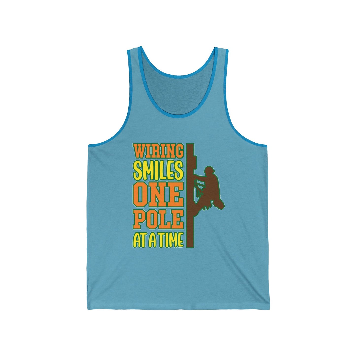 Lineman T-shirt - Wiring Smiles One Pole At A Time-color