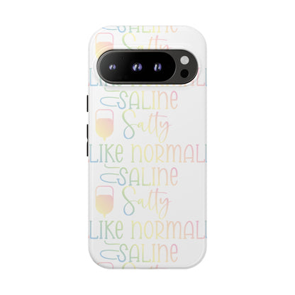 Google Pixel Tough Case - Salty Saline Like Normal Saline - White