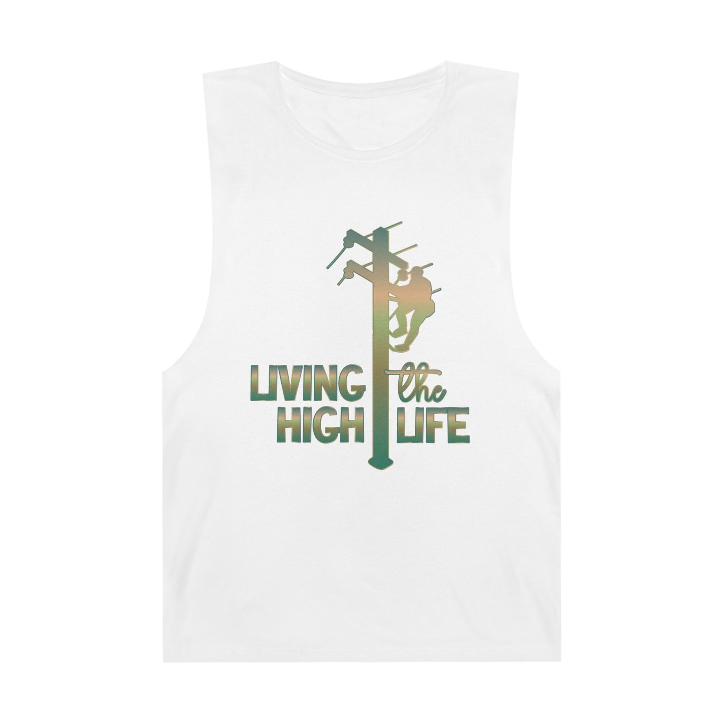 Lineman Tank - living the high life - copper patina