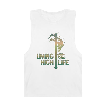Lineman Tank - living the high life - copper patina