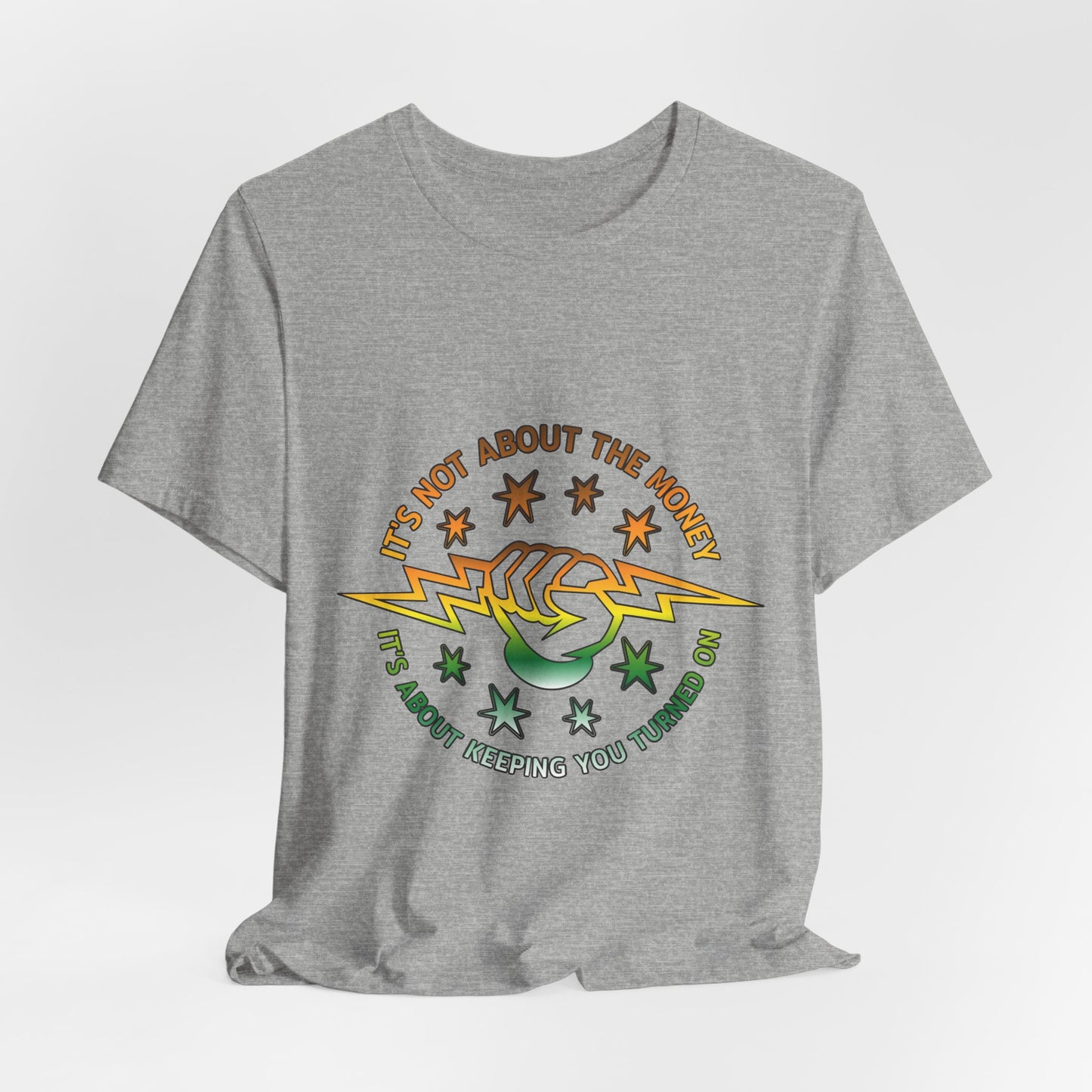 Lineman T-shirt - Its Not About The Money-gradient