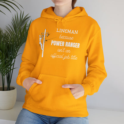 Gildan Hoodie - Power Ranger Isn't an Official Job Title (male)