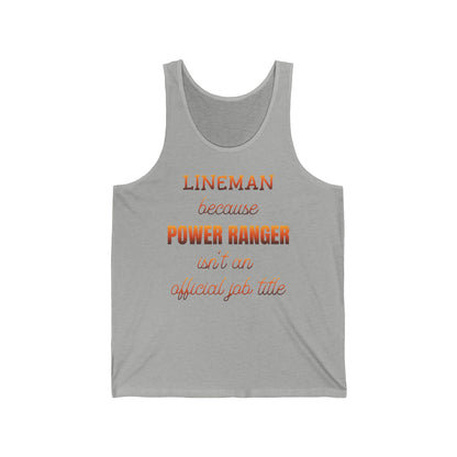 Lineman Tank - Power Ranger job title sky 24