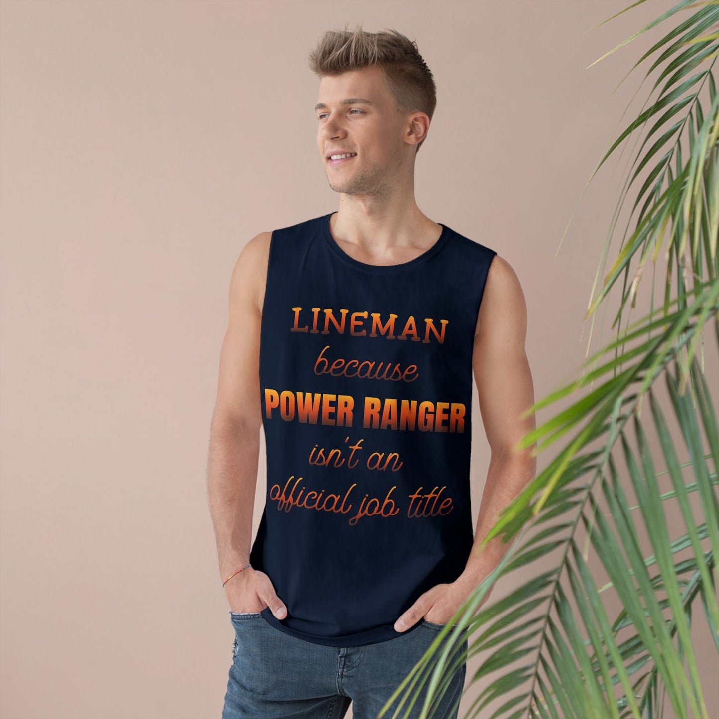 Lineman Tank - Power Ranger job title sky 24