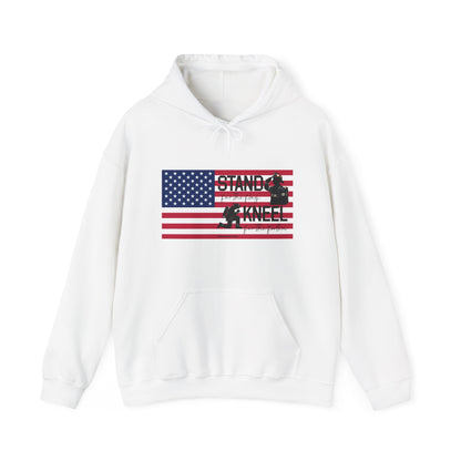 Gildan Stand for the Flag, Kneel for the Fallen Hoodie - fire fighter