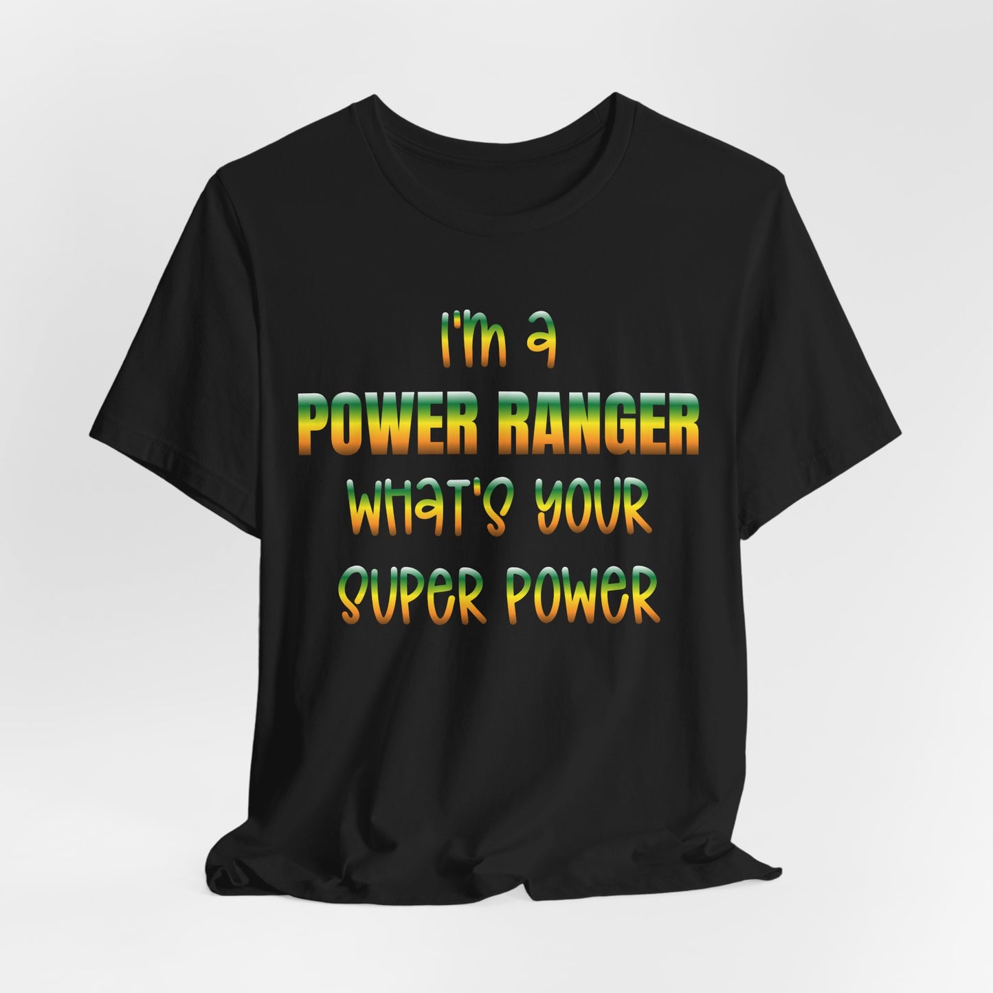 Lineman T-shirt - power ranger super power gradient