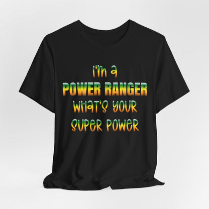 Lineman T-shirt - power ranger super power gradient