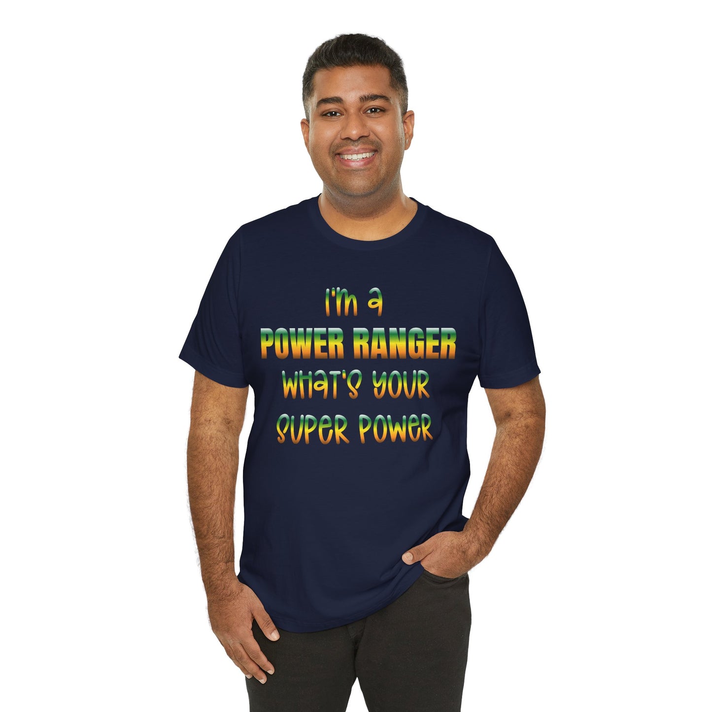Lineman T-shirt - power ranger super power gradient