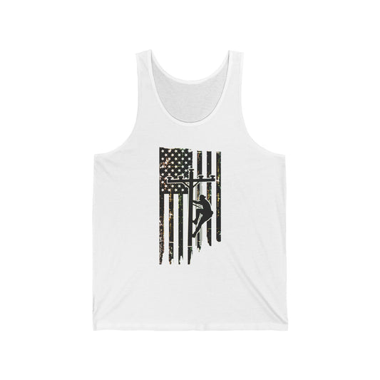 Lineman Tank - Lineman Flag gradient
