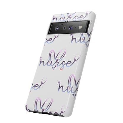 Google Pixel Tough Case - Nurse Stethoscope - White