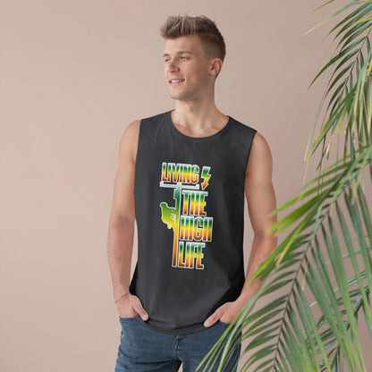 Lineman Tank - Living The High Life-gradient