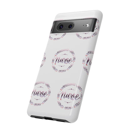 Google Pixel Tough Case - Nurse Circle  - White
