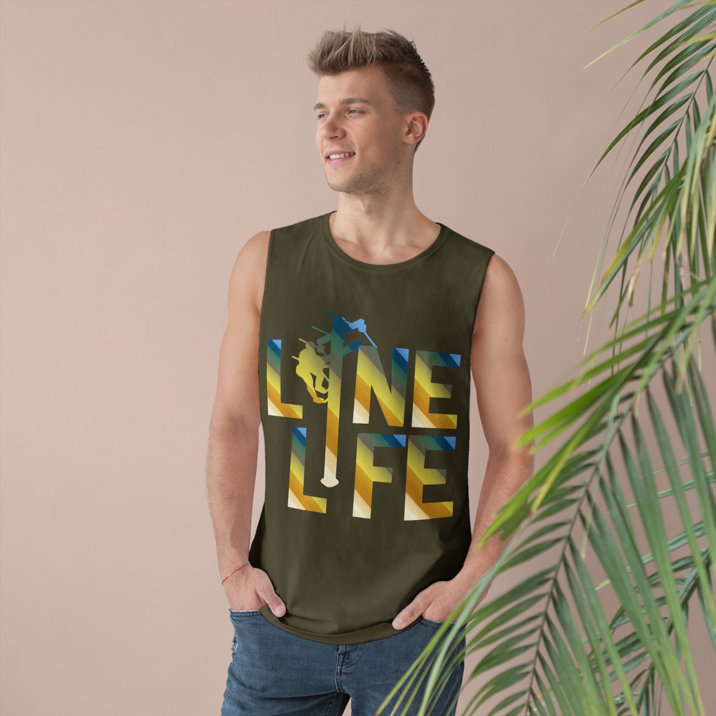Lineman Tank - lineman-life colored chrome