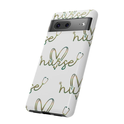 Google Pixel Tough Case - Nurse Stethoscope - White