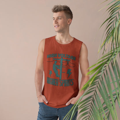 Lineman Tank - High Voltage Higher Spirits-copper patina