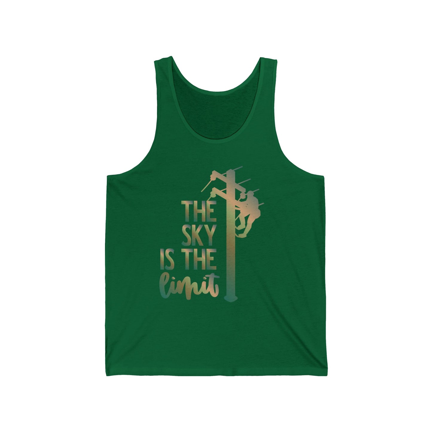 Lineman T-shirt - the-sky-is-the-limit-lineman copper patina