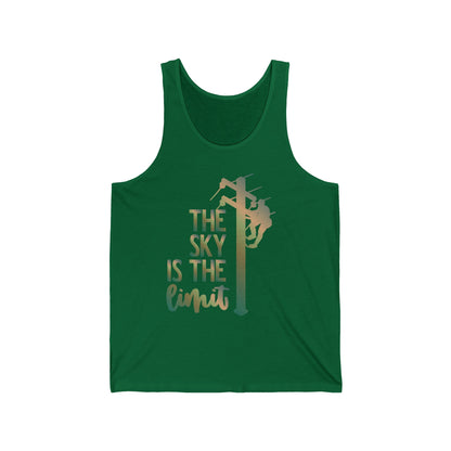 Lineman T-shirt - the-sky-is-the-limit-lineman copper patina