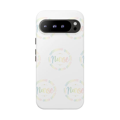 Google Pixel Tough Case - Nurse Circle  - White