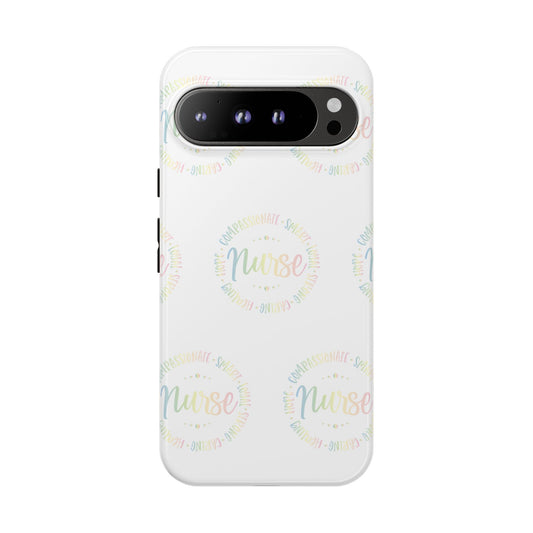 Google Pixel Tough Case - Nurse Circle  - White