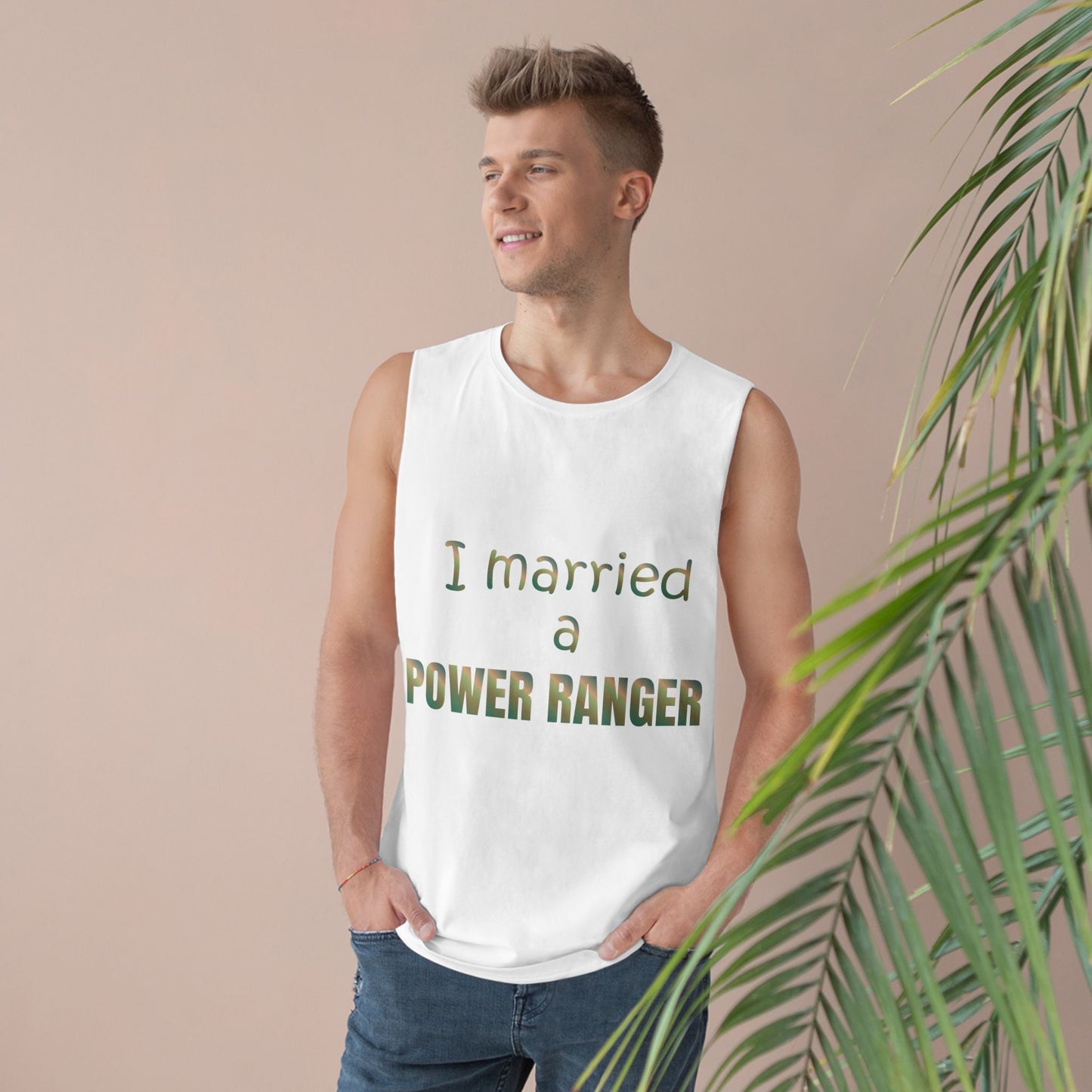 Lineman Tank - Married a Power Ranger copper patina