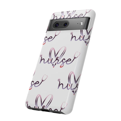 Google Pixel Tough Case - Nurse Stethoscope - White