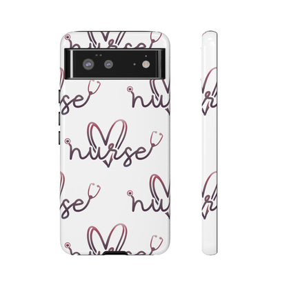 Google Pixel Tough Case - Nurse Stethoscope - White