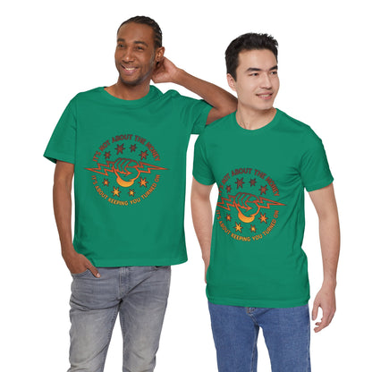 Lineman T-shirt - Its Not About The Money-sky 24